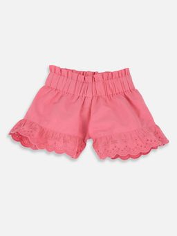 Chicco - Girls Pink Solid Shorts