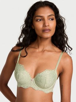 Victoria's Secret - Dream Angels Lace Lightly Lined Classic Coverage Demi Bra