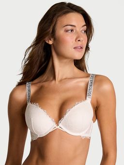 Victoria's Secret - Very Sexy Shine Strap Lace White Push-Up Bra