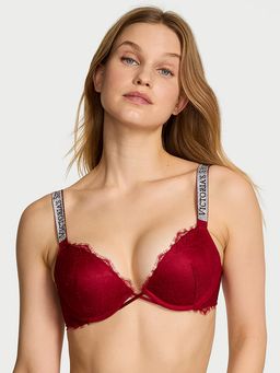 Victoria's Secret - Very Sexy Shine Strap Lace Red Push-Up Bra