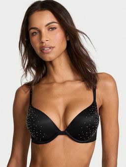 Victoria's Secret - Very Sexy Bombshell Add-2-Cups Sparkle Crystal Shine Strap Push-Up Bra