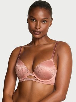 Victoria's Secret - Very Sexy Sparkle Crystal Shine Cradle Pink Push-Up Bra