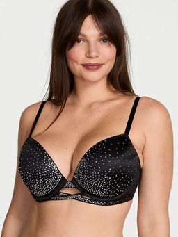 Victoria's Secret - Very Sexy Sparkle Crystal Shine Cradle Black Push-Up Bra