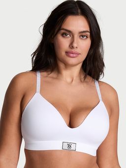 Victoria's Secret - The T-Shirt Shine Patch Lightly Lined White Wireless Bra