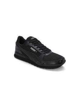 Puma - ST Runner v3 L Superlogo Unisex Black Sneakers