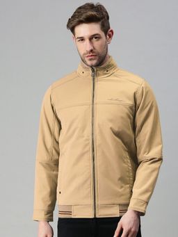 SHOWOFF - Men Beige High Neck Jacket