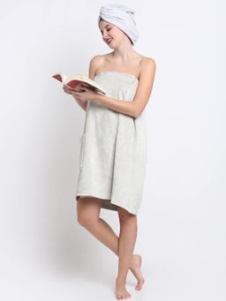 Creeva - Light Grey Cotton Bath Wrap