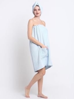 Creeva - Blue Cotton Bath Wrap