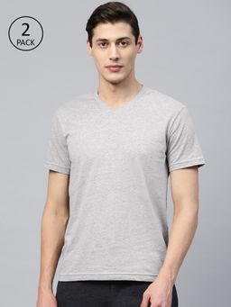 Levi's - Men Ultra-soft Cotton 300 Ls Classic V Neck Solid T-shirt (pack Of 2) Multi-Color