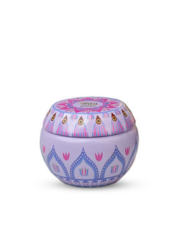 Tara Candles - Premium Printed Dome Tin Container Candle Aqua Marine