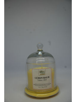 Tara Candles - Lemon Balm Transparent Bell Glass Jar Candle With Lid