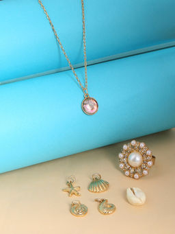 Lilly & Sparkle - Nautical 6 Combo Pack Necklace & Ring with Pearls & Crystals