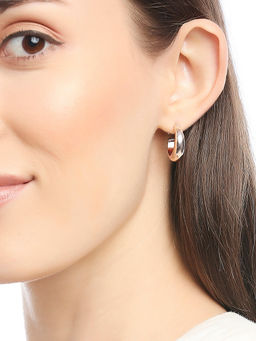 Lilly & Sparkle - Set of 4 Mix Plating Rhodium, Silver, Gold & Rose Gold Hoop Pack