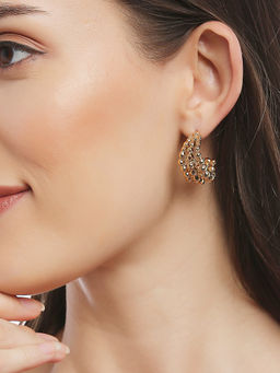 Lilly & Sparkle - Gold Toned Set of 6 Mix Featured Hoops Pack