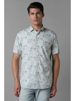 Louis Philippe - Men Multi-Color Slim Fit Print Half Sleeves Casual Shirt