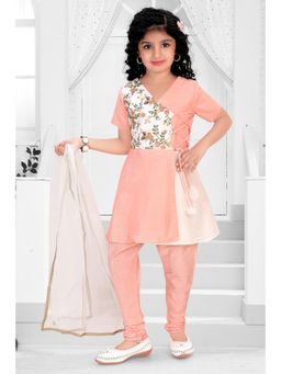 Pragya Exclusive - Floral Embroidered Kurta & Churidar with Dupatta (Set of 3)