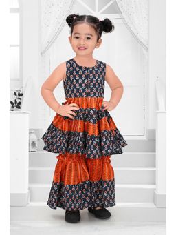 Pragya Exclusive - Blue Kurta with Sharara (Set of 2)