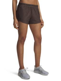 Under Armour - Women Brown Solid/Plain Polyester Shorts