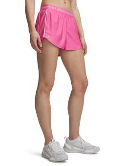 Under Armour - Women Pink Solid/Plain Polyester Shorts
