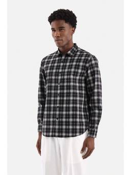 Snitch - Black Checks Full Sleeves Regular Casual Shirt for Men