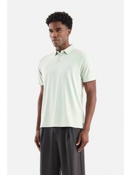 Snitch - Light Green Solid Half Sleeves Regular Casual Polo T-Shirt for Men