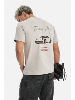 Snitch - Light Grey Graphic Half Sleeves Regular Casual T-Shirt for Men