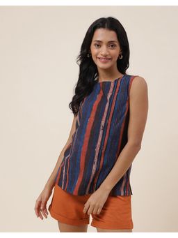 Fabindia - Multi-color Cotton Printed Top