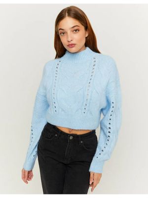 TALLY WEIJL Shaggy knit hoodie for women, size XS /eaa496407