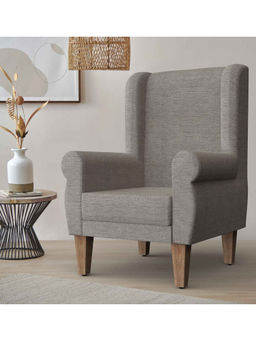 Chumbak - Begum Wing Chair - Bangalore Grey