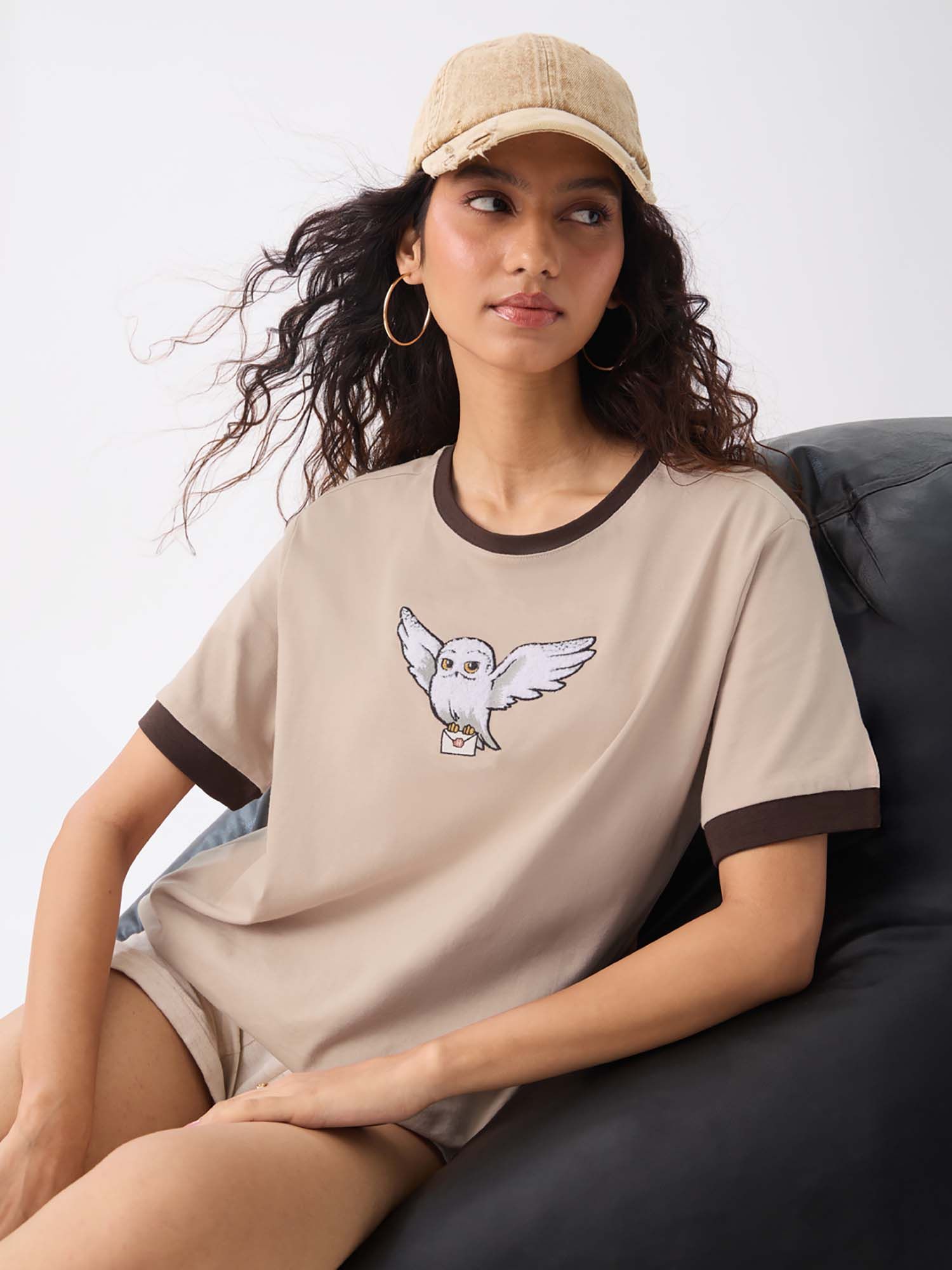 Official Harry Potter Hedwig Women Relaxed Fit T-Shirt-picture-27