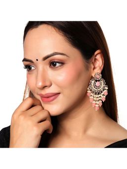 Yellow Chimes - Women and Girls Traditional Kundan Chandbali