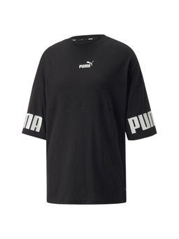 Puma - Power Colorblock Womens Black T-shirt