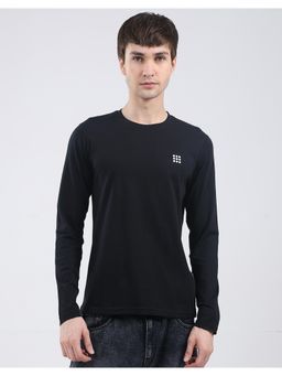 Rock.it - Men Black Round Neck Full Sleeves T-Shirt