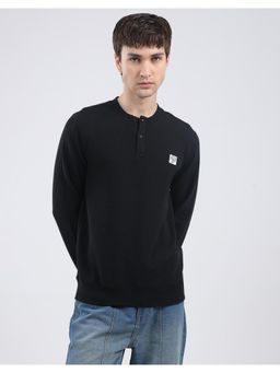 Rock.it - Men Black Round Neck Full Sleeves T-Shirt