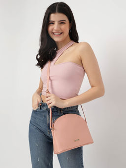Fastrack - Solid Structured Sling Bag For Women With Quick Access Pocket