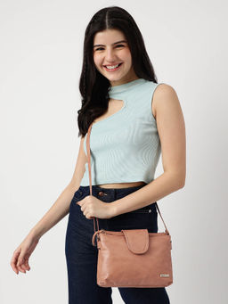 Fastrack - Structured Sling Bag For Women With Adjustable Sling Straps And 2 Main Compartments