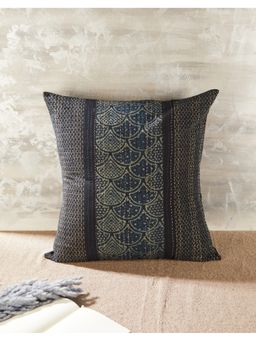 Fabindia - Indigo Embroidered Cotton Cushion Cover