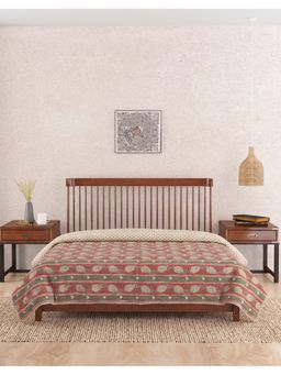 Fabindia - Red Tarang Printed Cotton Quilt