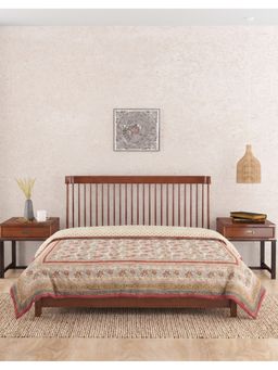 Fabindia - Red Tarang Printed Cotton Quilt