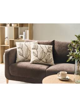 Bungalow and Beyond - Leaf Pattern Cushion Cover (Pack of 2)