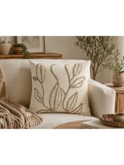 Bungalow and Beyond - Leaf Pattern Cushion Cover