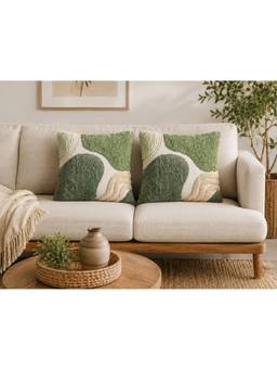 Bungalow and Beyond - Abstract Pattern Cushion Cover (Pack of 2)