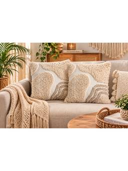 Bungalow and Beyond - Abstract Pattern Cushion Cover (Pack of 2)