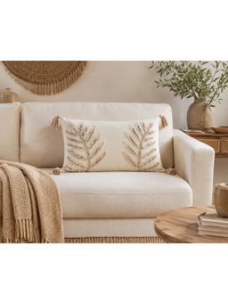 Bungalow and Beyond - Leaf Pattern Cushion Cover
