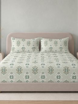 Sleeping Owls- because your sleep matters - Cotton Emperor Super King Bedsheet With Pillow Covers