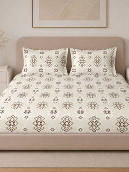 Sleeping Owls- because your sleep matters - Cotton Emperor Super King Bedsheet With Pillow Covers