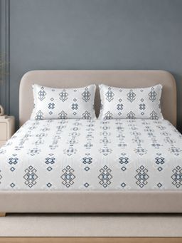 Sleeping Owls- because your sleep matters - Cotton Emperor Super King Bedsheet With Pillow Covers