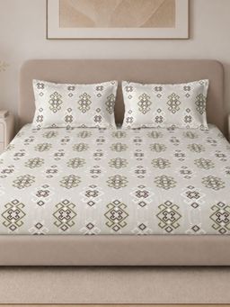 Sleeping Owls- because your sleep matters - Cotton Emperor Super King Bedsheet With Pillow Covers