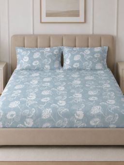 Sleeping Owls- because your sleep matters - Cotton Emperor Super King Bedsheet With Pillow Covers
