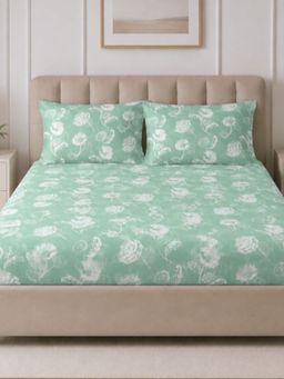 Sleeping Owls- because your sleep matters - Cotton Emperor Super King Bedsheet With Pillow Covers